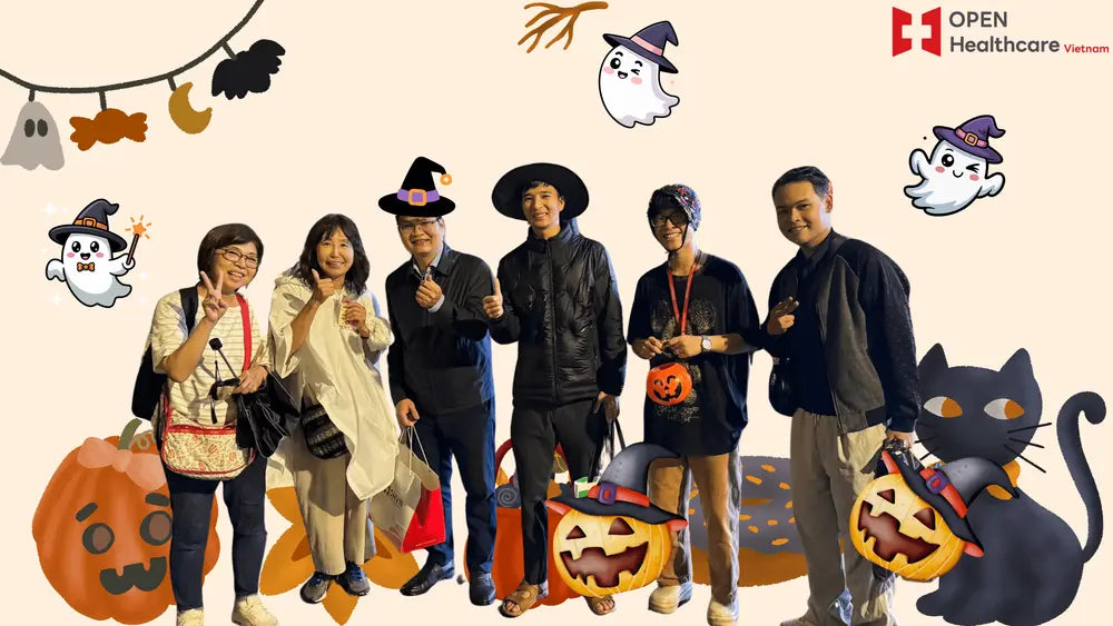 CÁN BỘ OPEN HEALTHCARE VIỆT NAM TRAO QUÀ HALLOWEEN – LAN TỎA NIỀM VUI VÀ THÔNG ĐIỆP CHĂM SÓC SỨC KHỎE CỘNG ĐỒNG